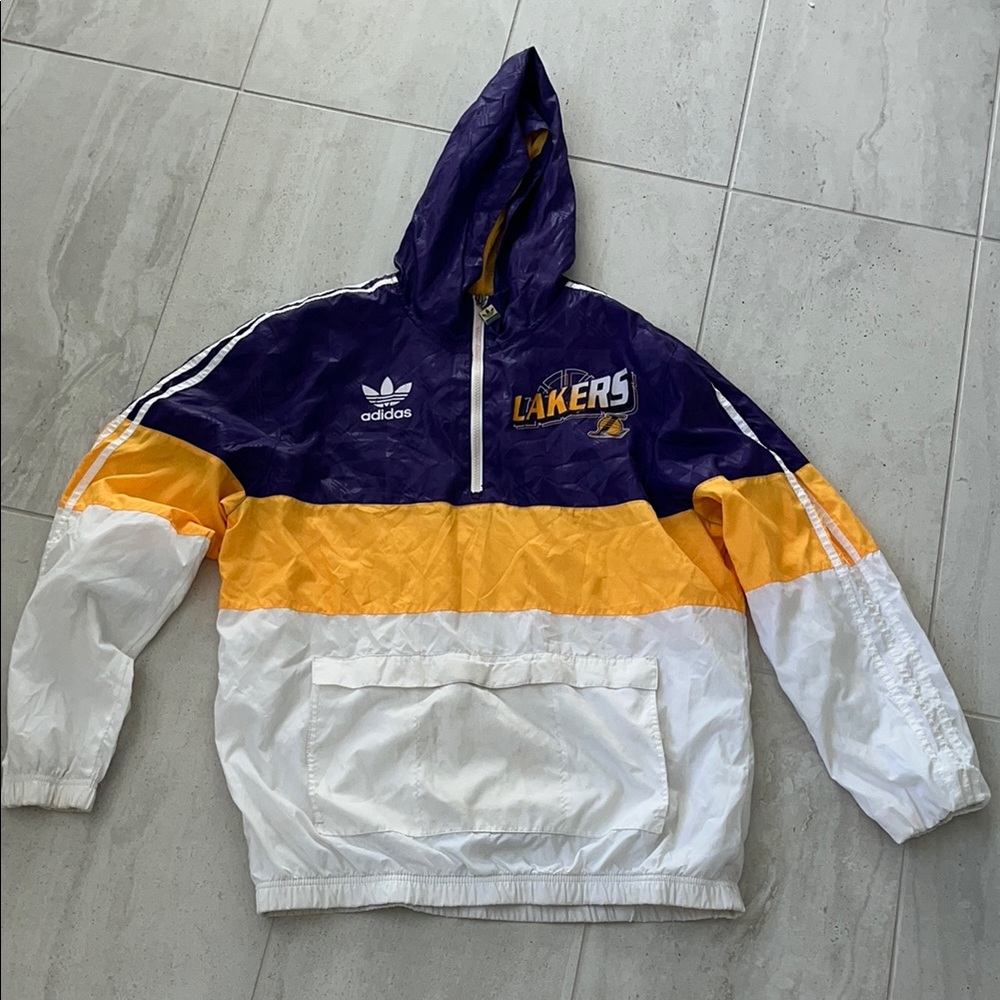 Adidas Lakers Windbreaker Jacket